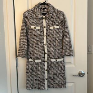 Maje Tweed 3/4 Sleeve Dress